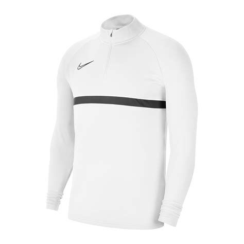 nike academy 18 herren drill langarm top weiß-scharz